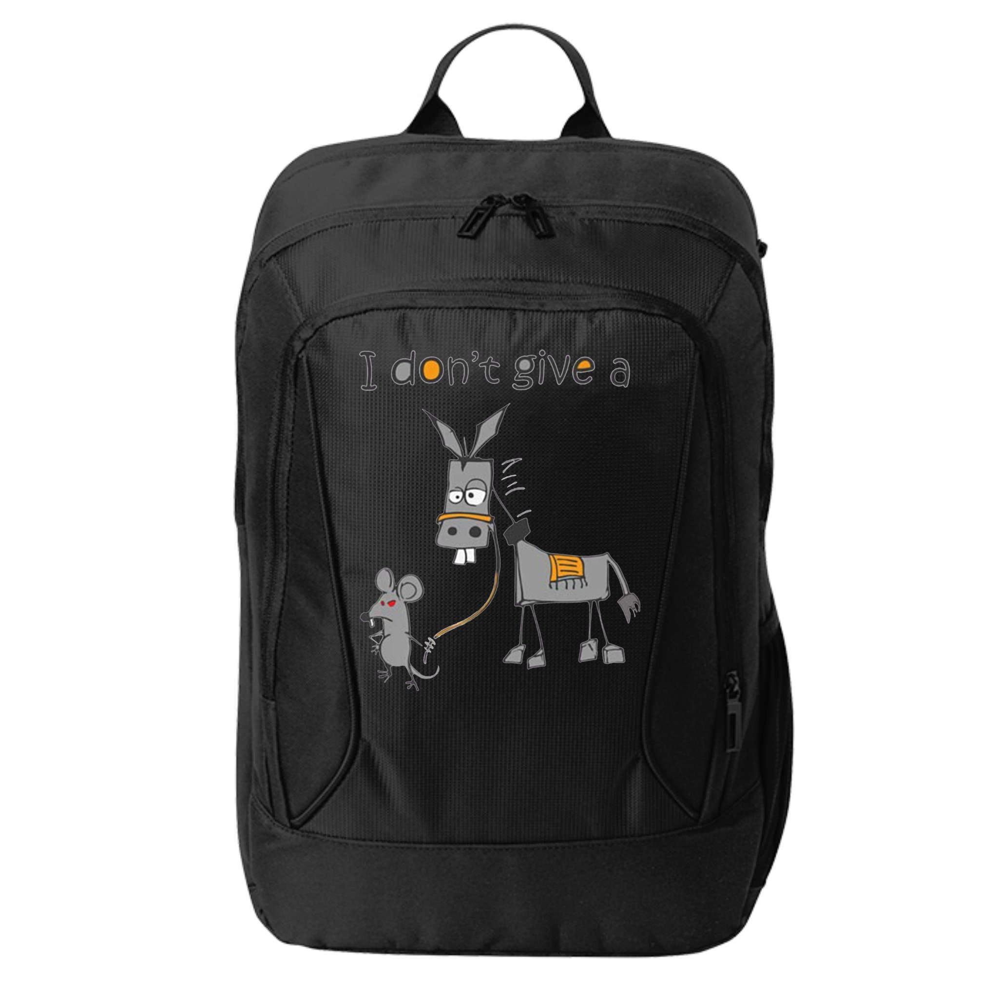 I Don't Give A Rats Donkey City Backpack