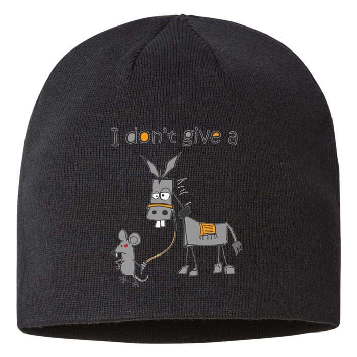 I Don't Give A Rats Donkey Sustainable Beanie