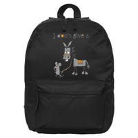I Don't Give A Rats Donkey 16 in Basic Backpack