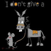 I Don't Give A Rats Donkey Pom Pom 12in Knit Beanie