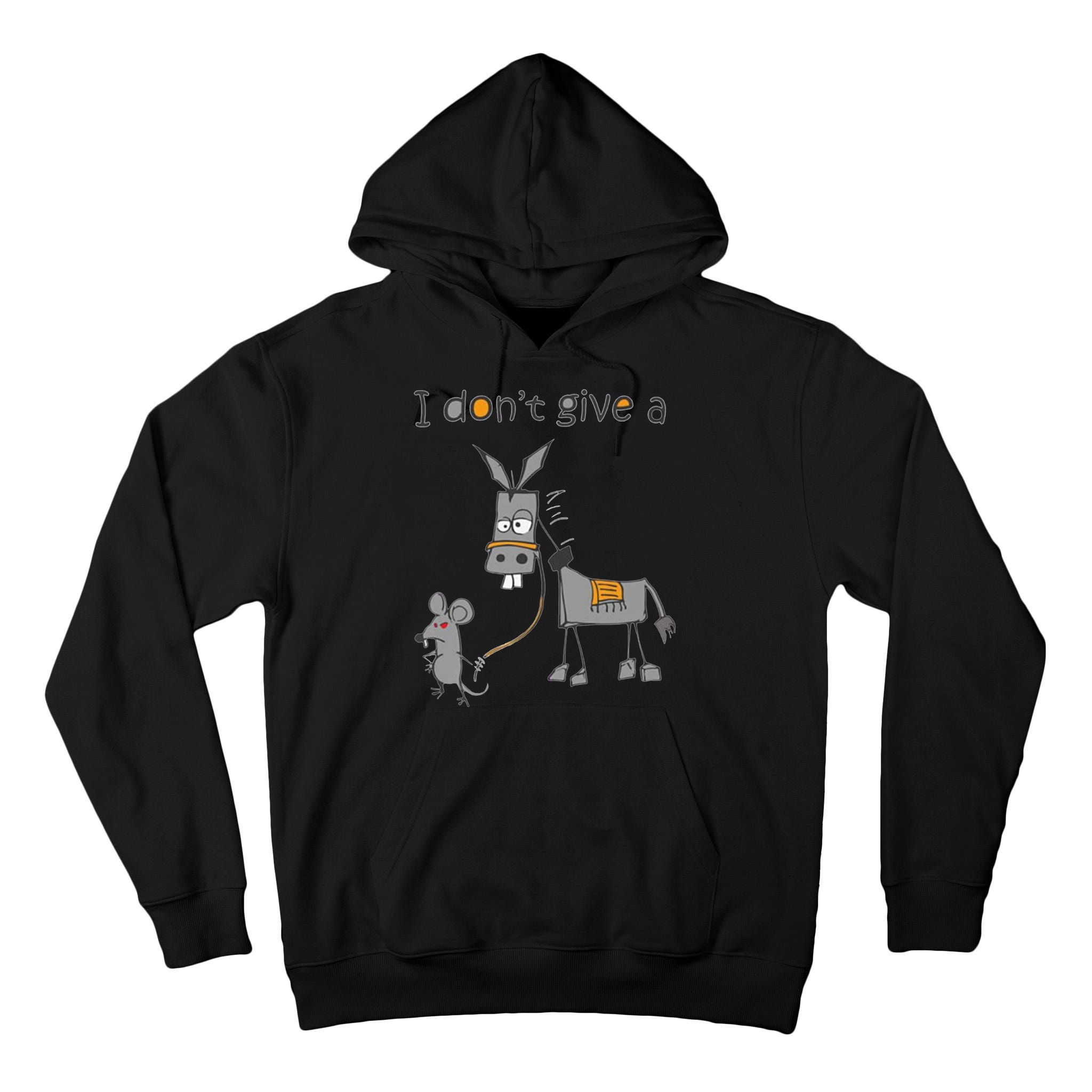 I Don't Give A Rats Donkey Tall Hoodie