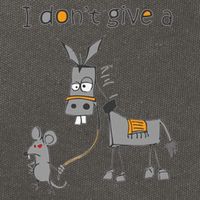I Don't Give A Rats Donkey Cotton Canvas Backpack