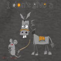 I Don't Give A Rats Donkey Vector Backpack