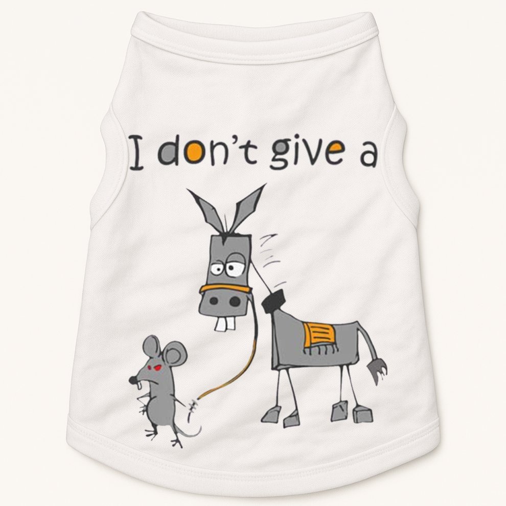 I Don't Give A Rats Donkey Doggie Tank
