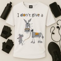 I Don't Give A Rats Donkey Performance Shirt