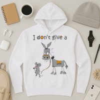 I Don't Give A Rats Donkey Hoodie