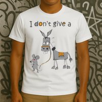 I Don't Give A Rats Donkey T-Shirt