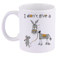 I Don't Give A Rats Donkey 11oz C Handle Ceramic Mug