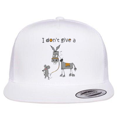 I Don't Give A Rats Donkey Flatbill Hat