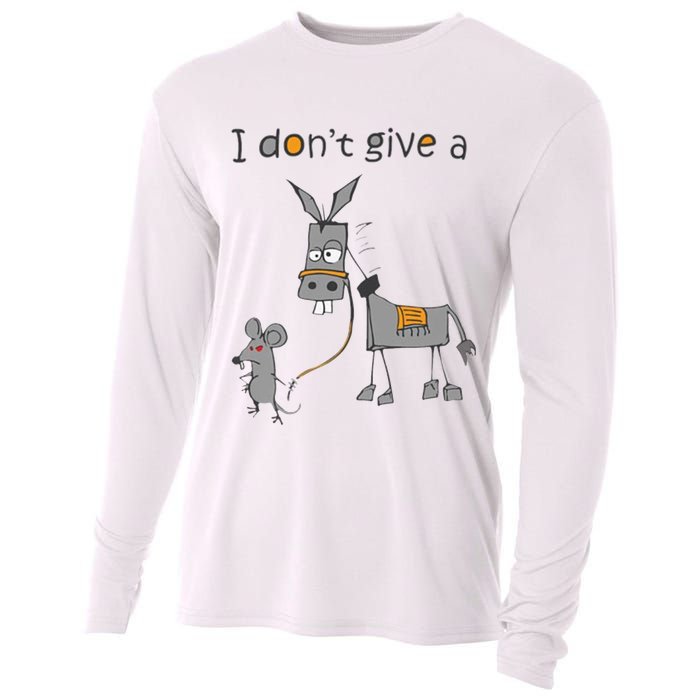 I Don't Give A Rats Donkey Cooling Performance Long Sleeve Crew