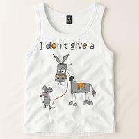 I Don't Give A Rats Donkey Tank Top