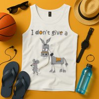 I Don't Give A Rats Donkey Tank Top