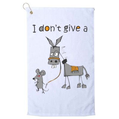 I Don't Give A Rats Donkey Golf Towel