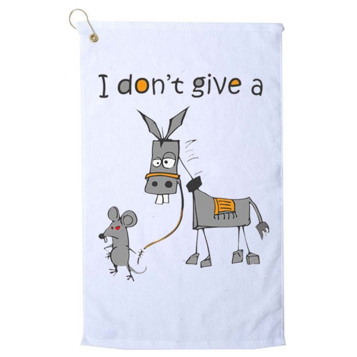 I Don't Give A Rats Donkey Golf Towel
