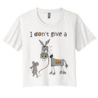 I Don't Give A Rats Donkey Crop Top