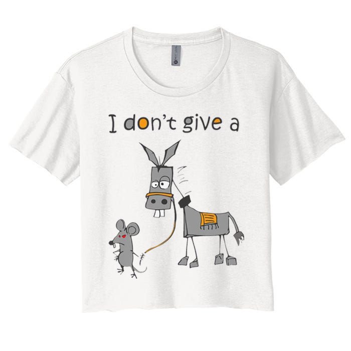 I Don't Give A Rats Donkey Crop Top