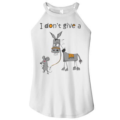 I Don't Give A Rats Donkey Women's Perfect Tri Rocker Tank
