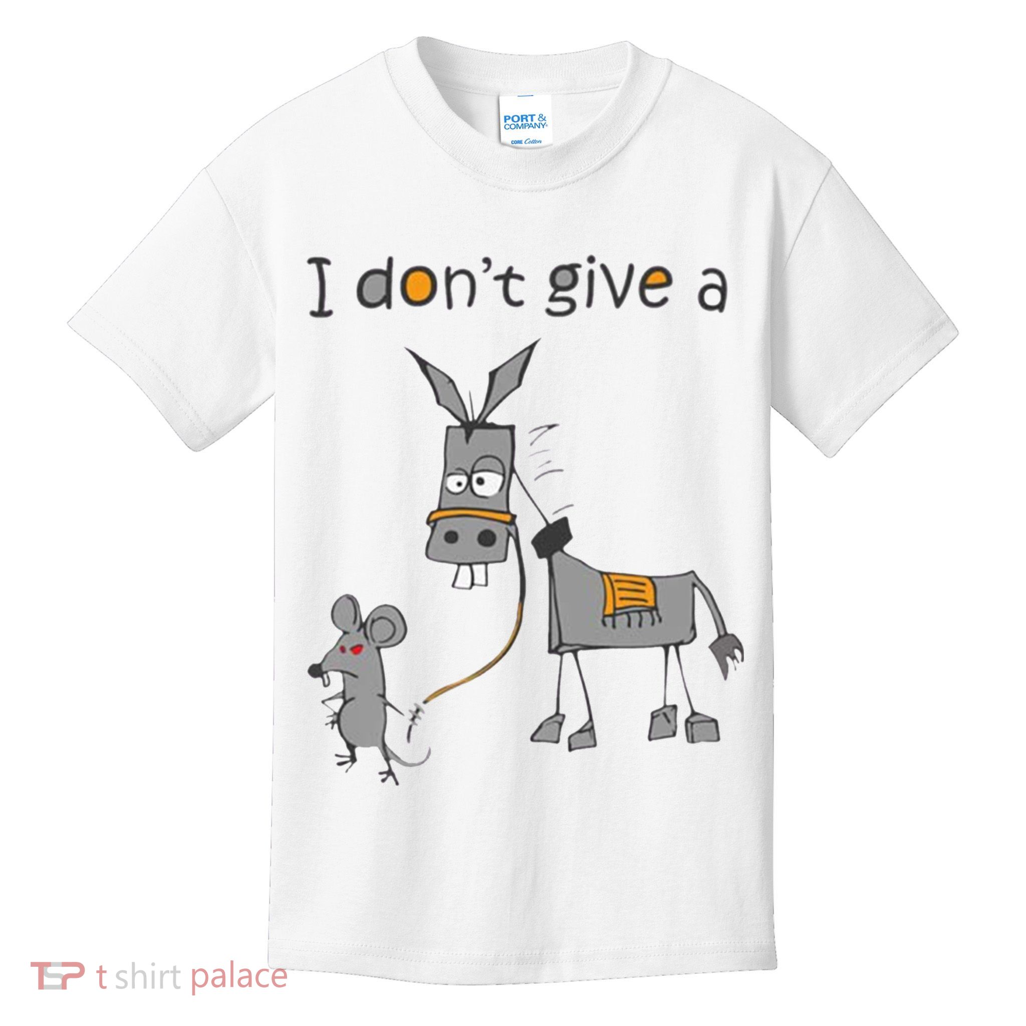 I Don't Give A Rats Donkey Kids T-Shirt