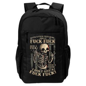 I DonT Give A Fuck Fuck Daily Commute Backpack