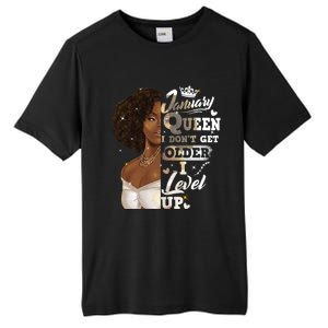 I Dont Get Older I Level Up African American January Gift Tall Fusion ChromaSoft Performance T-Shirt