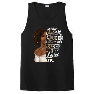 I Dont Get Older I Level Up African American January Gift PosiCharge Competitor Tank