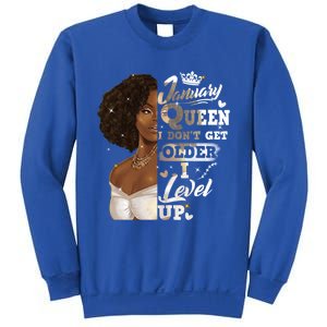 I Dont Get Older I Level Up African American January Gift Sweatshirt