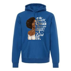 I Dont Get Older I Level Up African American January Gift Premium Hoodie