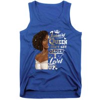 I Dont Get Older I Level Up African American January Gift Tank Top