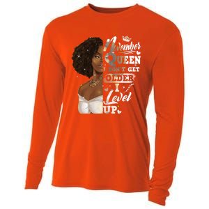 I Dont Get Older I Level Up African American November Gift Cooling Performance Long Sleeve Crew