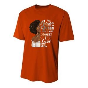 I Dont Get Older I Level Up African American November Gift Youth Performance Sprint T-Shirt