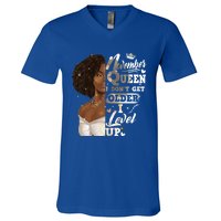 I Dont Get Older I Level Up African American November Gift V-Neck T-Shirt