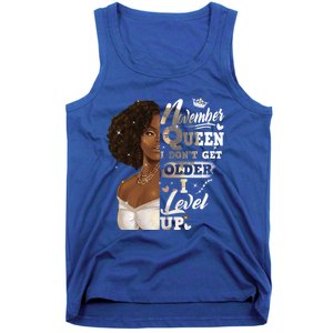 I Dont Get Older I Level Up African American November Gift Tank Top