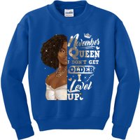 I Dont Get Older I Level Up African American November Gift Kids Sweatshirt