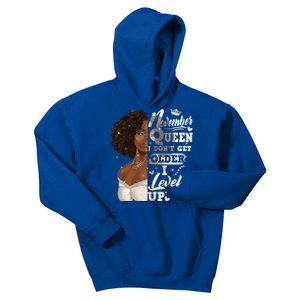 I Dont Get Older I Level Up African American November Gift Kids Hoodie