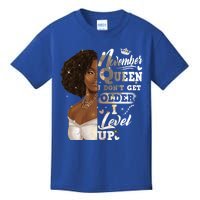 I Dont Get Older I Level Up African American November Gift Kids T-Shirt