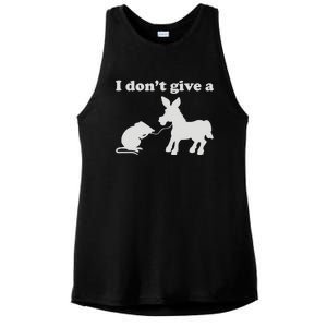 I Don't Give A Rats Ass Ladies PosiCharge Tri-Blend Wicking Tank