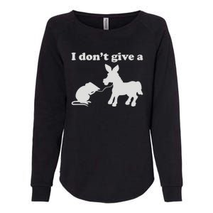 I Don't Give A Rats Ass Womens California Wash Sweatshirt