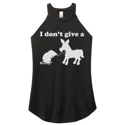 I Don't Give A Rats Ass Women's Perfect Tri Rocker Tank