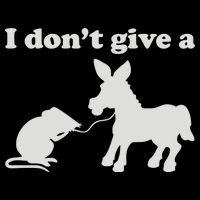 I Don't Give A Rats Ass Women's Perfect Tri Rocker Tank