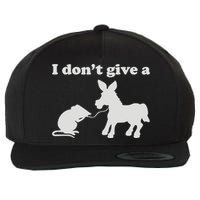 I Don't Give A Rats Ass Wool Snapback Cap