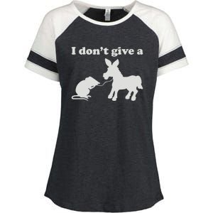 I Don't Give A Rats Ass Enza Ladies Jersey Colorblock Tee