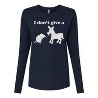 I Don't Give A Rats Ass Womens Cotton Relaxed Long Sleeve T-Shirt