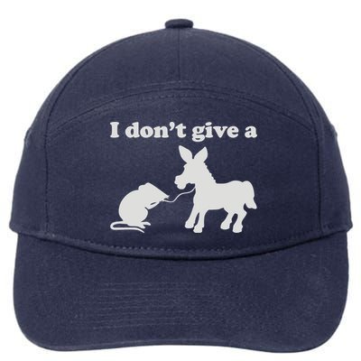 I Don't Give A Rats Ass 7-Panel Snapback Hat