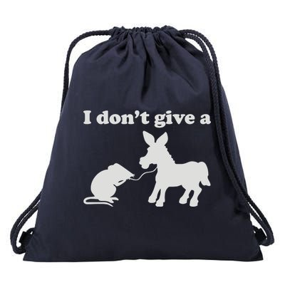 I Don't Give A Rats Ass Drawstring Bag