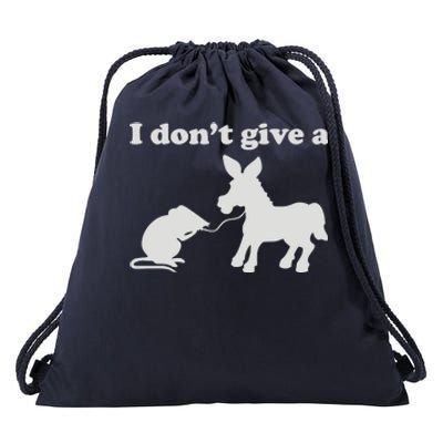 I Don't Give A Rats Ass Drawstring Bag