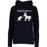 I Don't Give A Rats Ass Womens Funnel Neck Pullover Hood