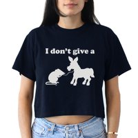 I Don't Give A Rats Ass Crop Top