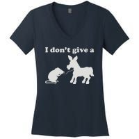 I Don't Give A Rats Ass Women's V-Neck T-Shirt