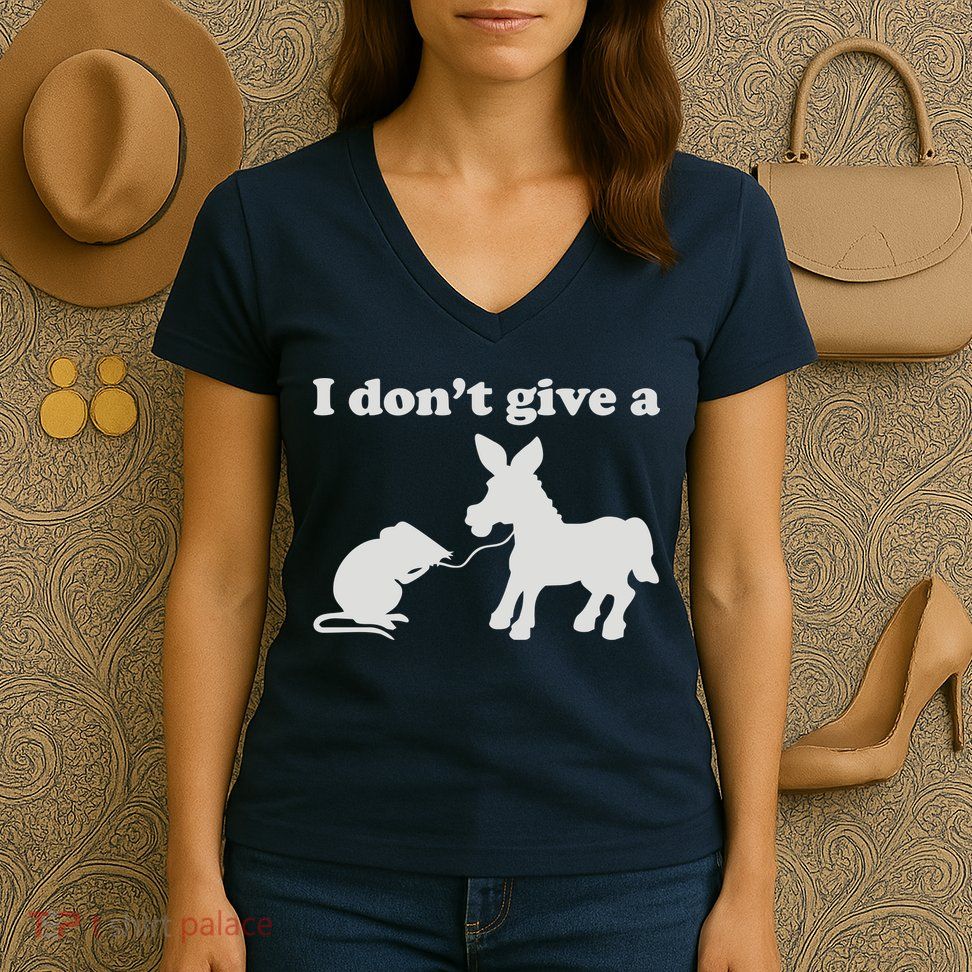 I Don't Give A Rats Ass Women's V-Neck T-Shirt