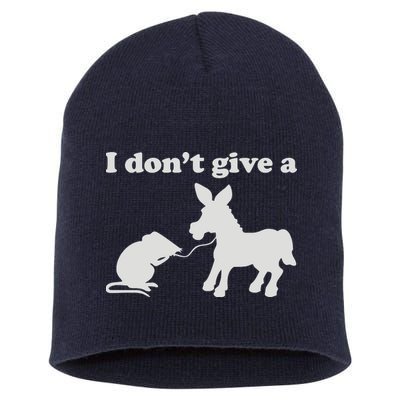 I Don't Give A Rats Ass Short Acrylic Beanie
